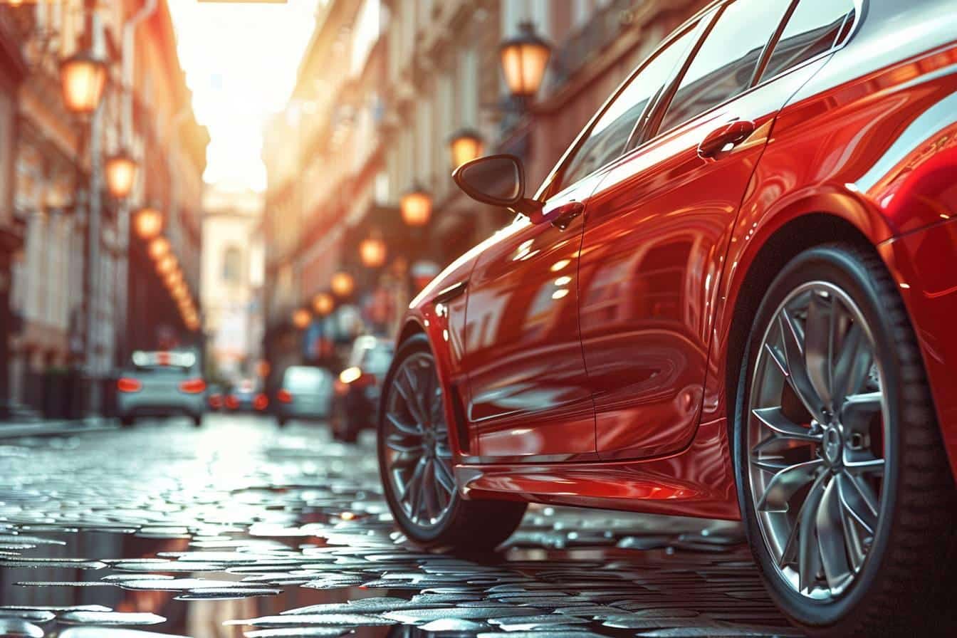 assurance au tiers plus : illustration d'une voiture protégée par une assurance intermédiaire