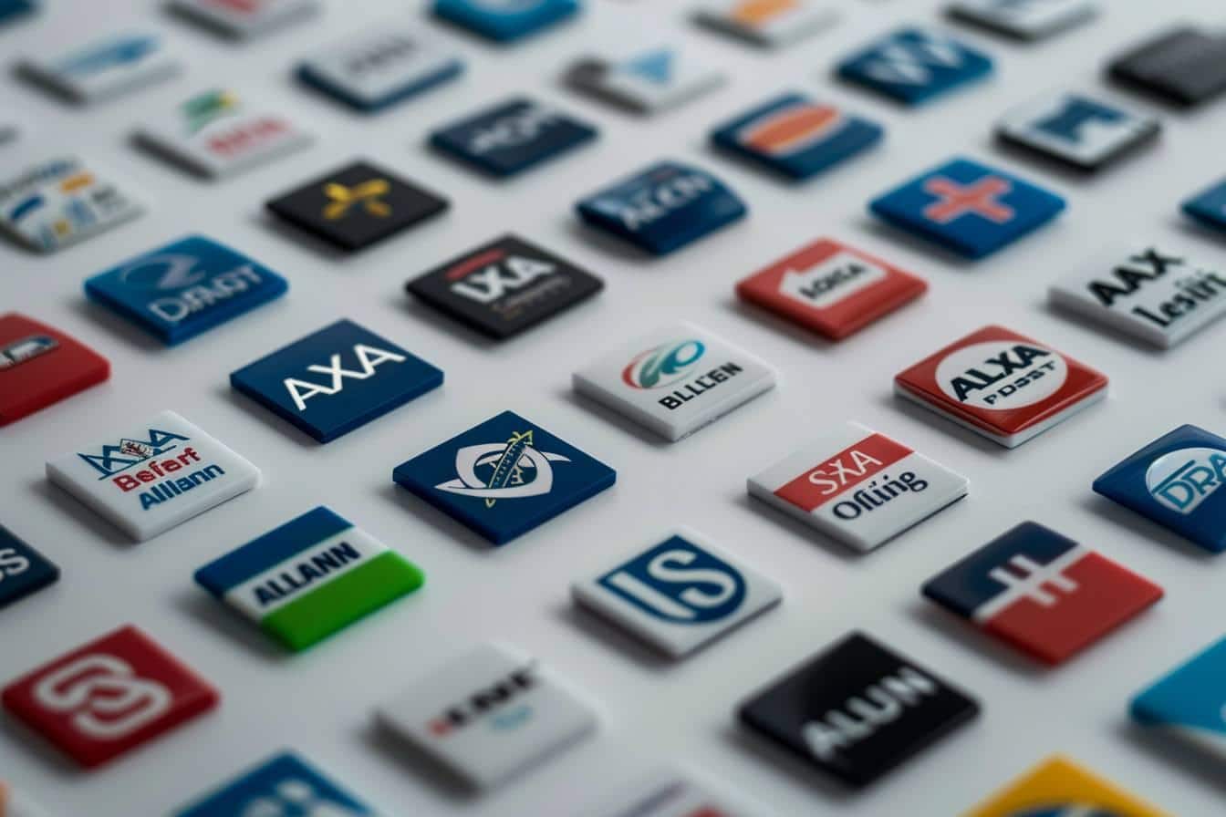 assurance : panorama des logos des principales compagnies d’assurance en France