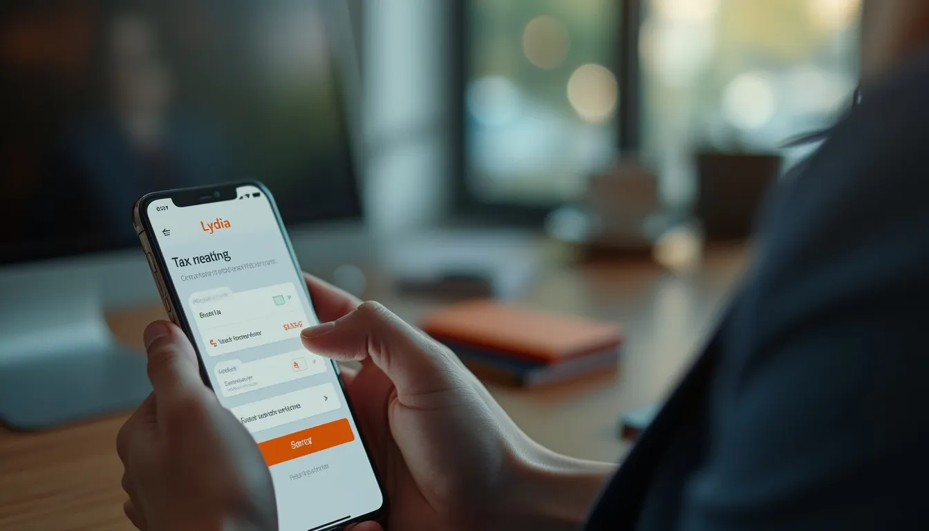 Lydia impôt : interface de l'application Lydia montrant la gestion financière