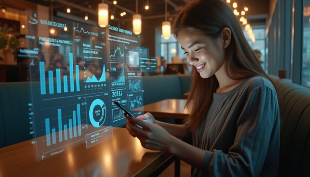 néobanque : interface d'application mobile de néobanque affichant des transactions