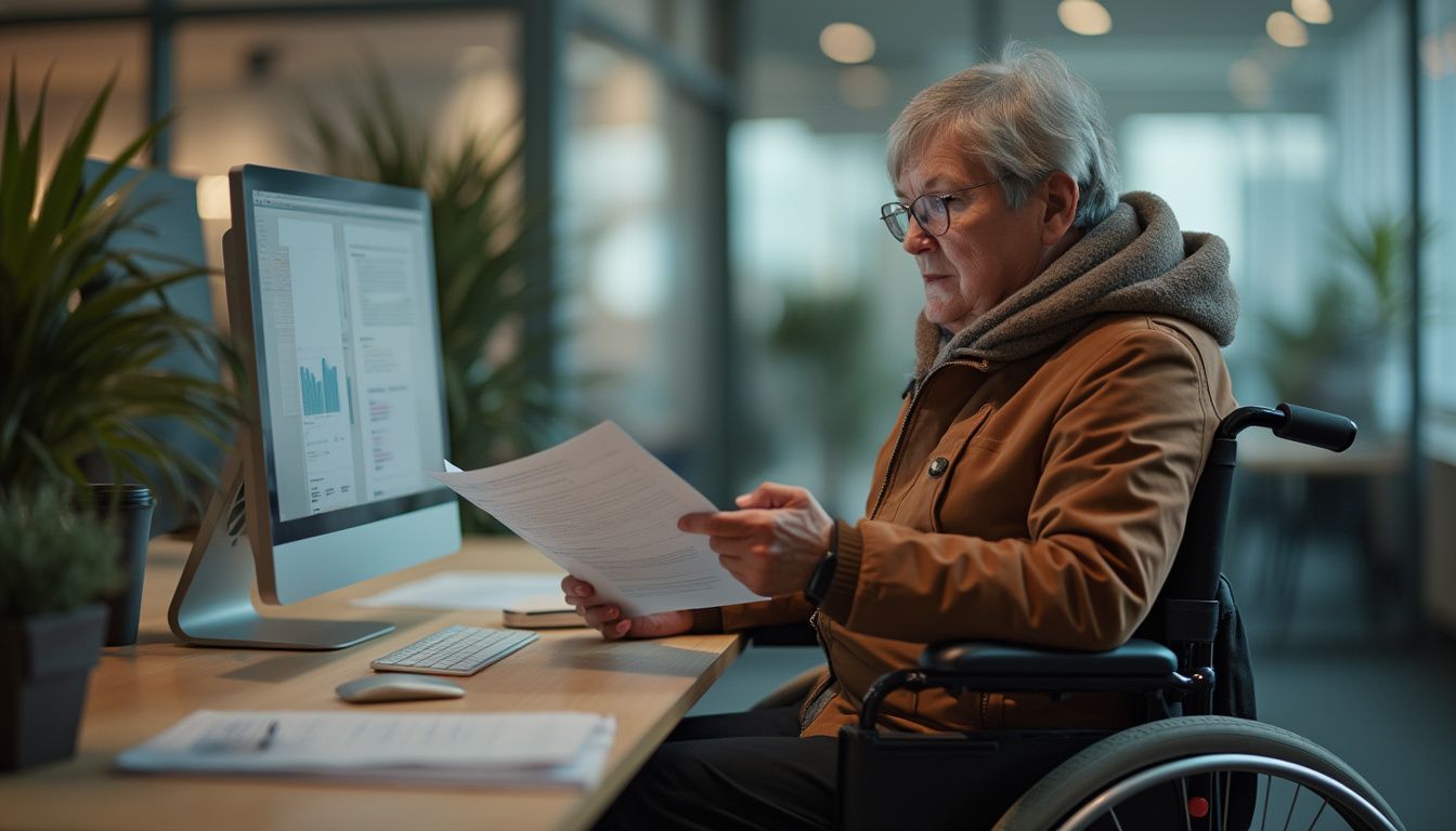 micro crédit AAH : personne consultant des options de financement adaptées