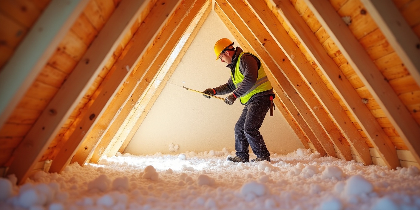 isolant au niveau des combles