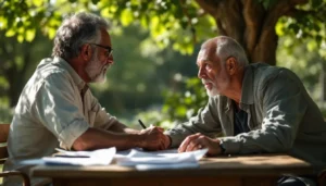 aide financière abattage arbre : illustration d'un arbre en cours d'abattage avec une aide financière