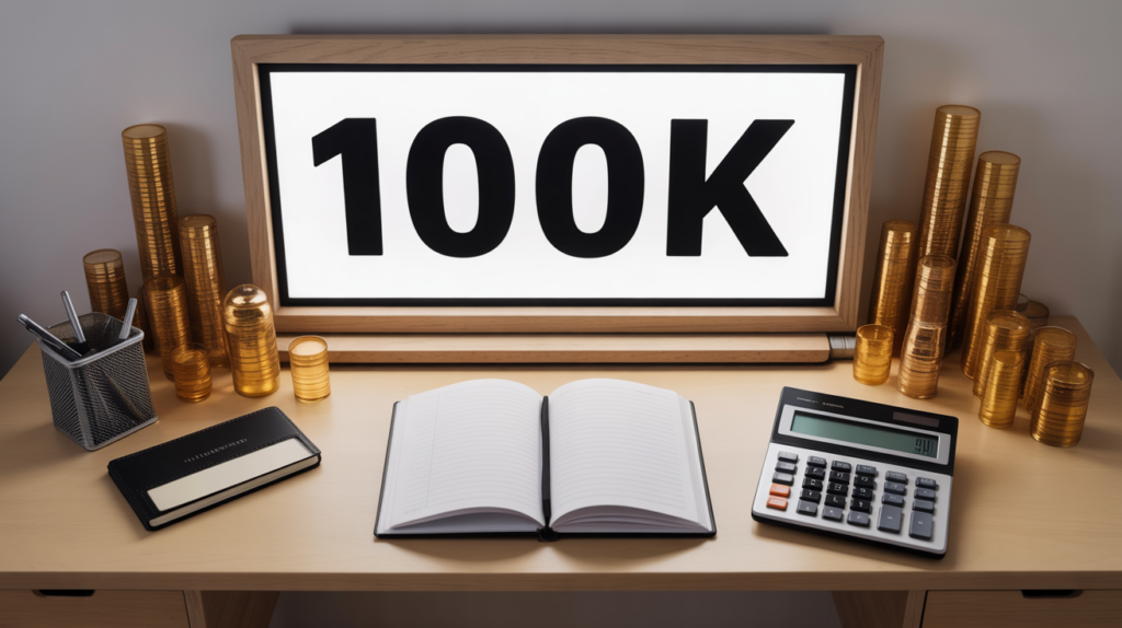 100k signification visuel bureau finance