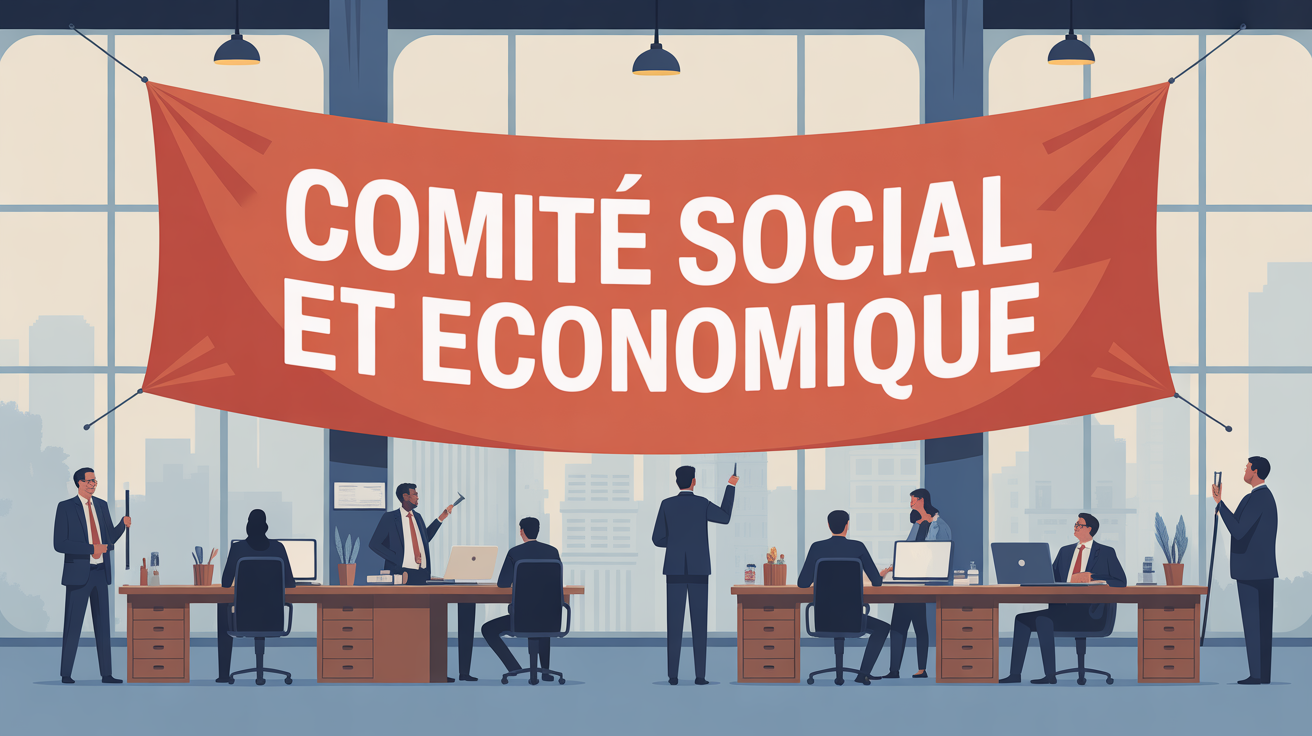 illustration comite social economique bureau loxam