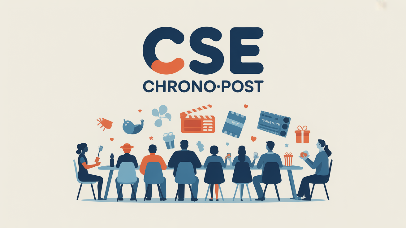 Groupe CSE Chronopost avec famille, cadeaux, billets et vacances