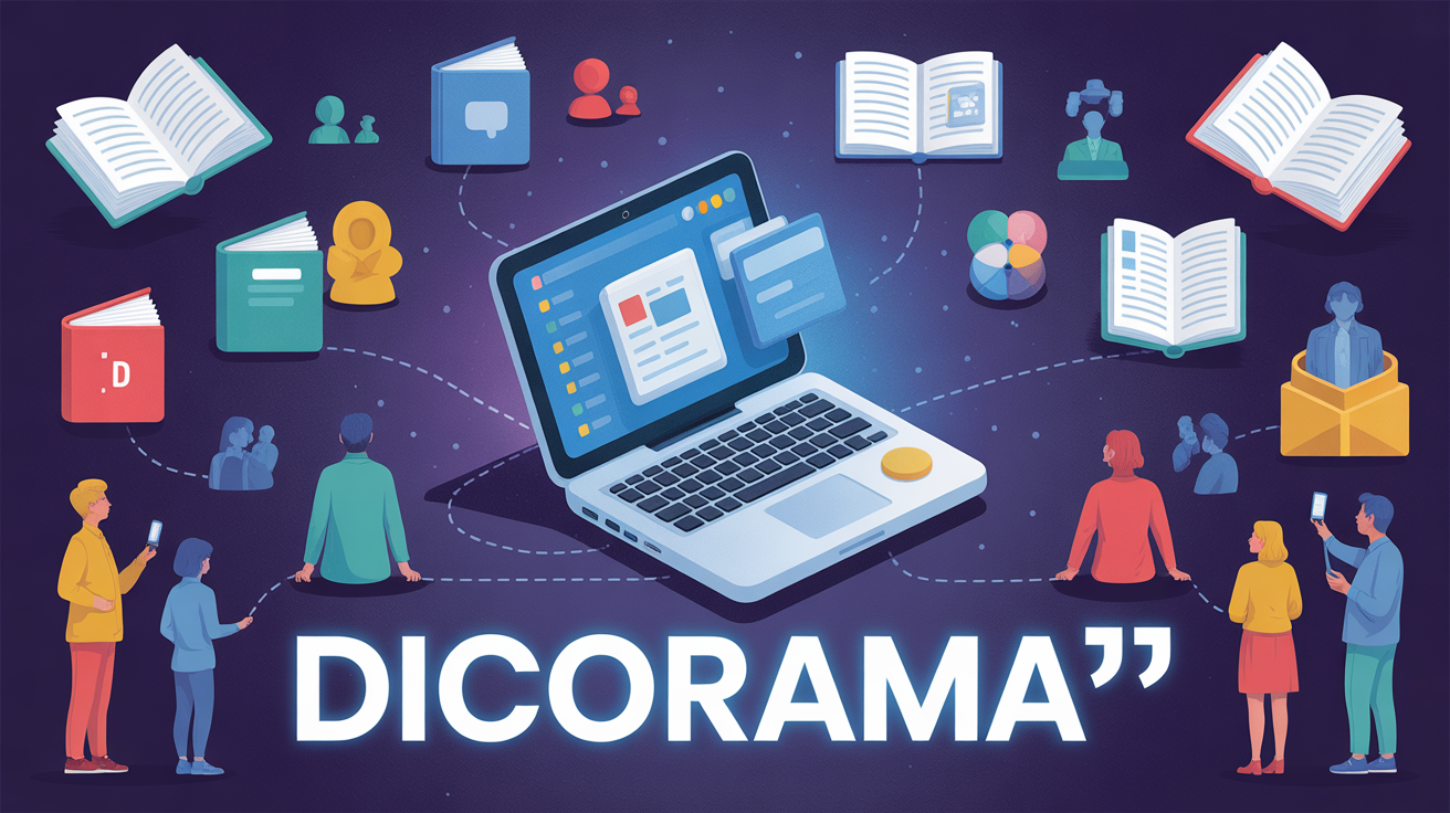 Illustration plateforme Dicorama apprentissage tout public