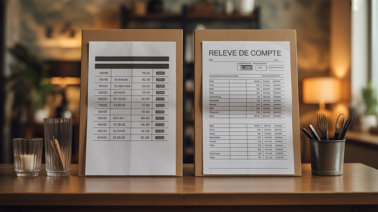 Comparatif RIB relevé de compte banque