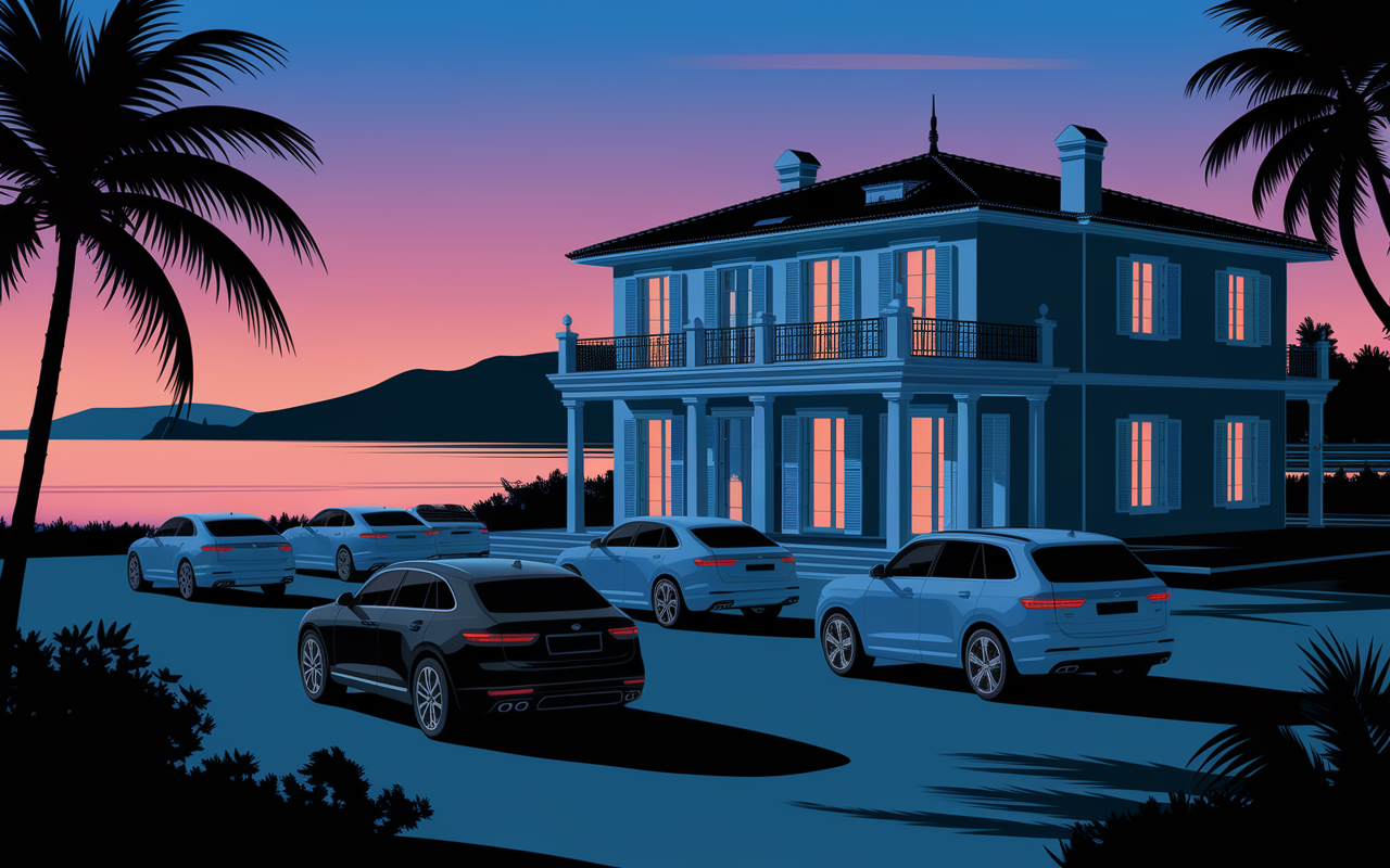 Investissements Mellstroy villa luxe voitures