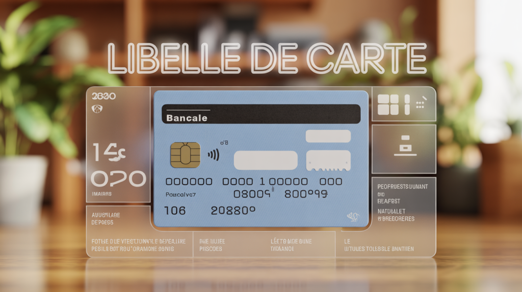 illustration carte bancaire libelle de carte