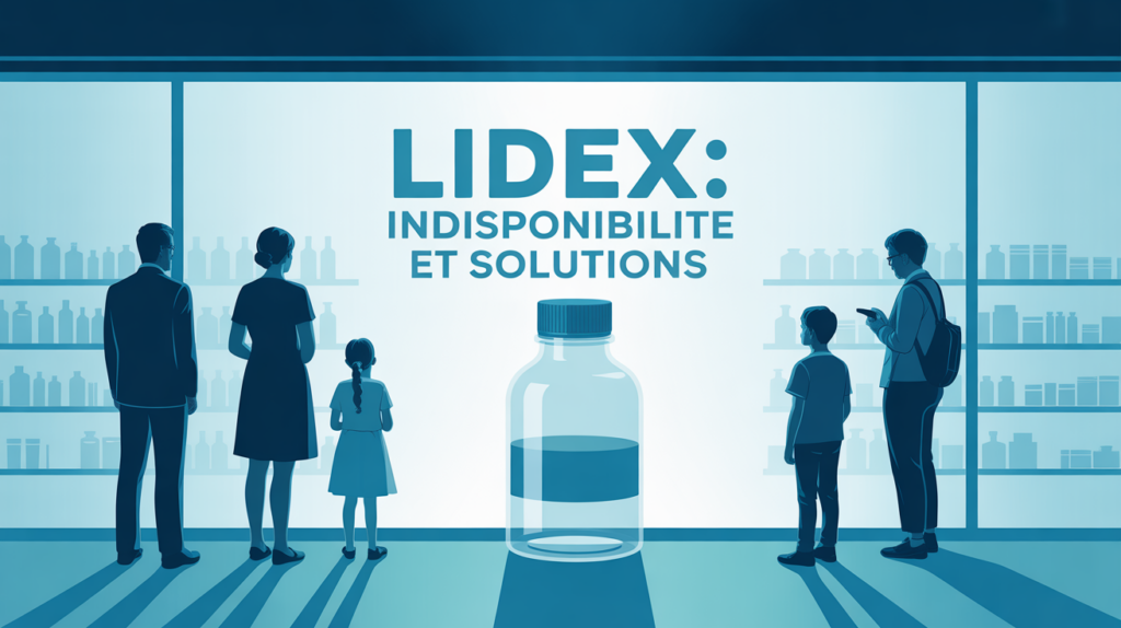 Scène pharmacie moderne Lidex indisponible