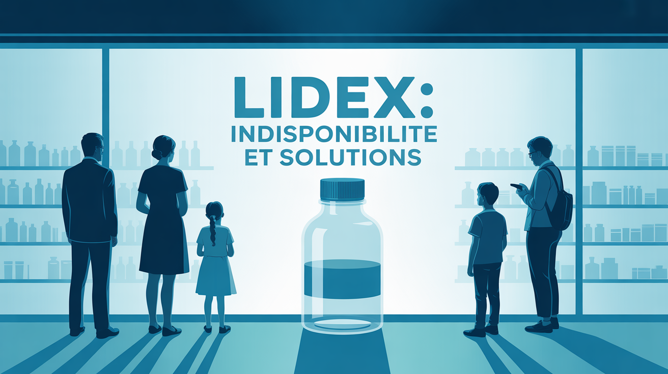 Scène pharmacie moderne Lidex indisponible