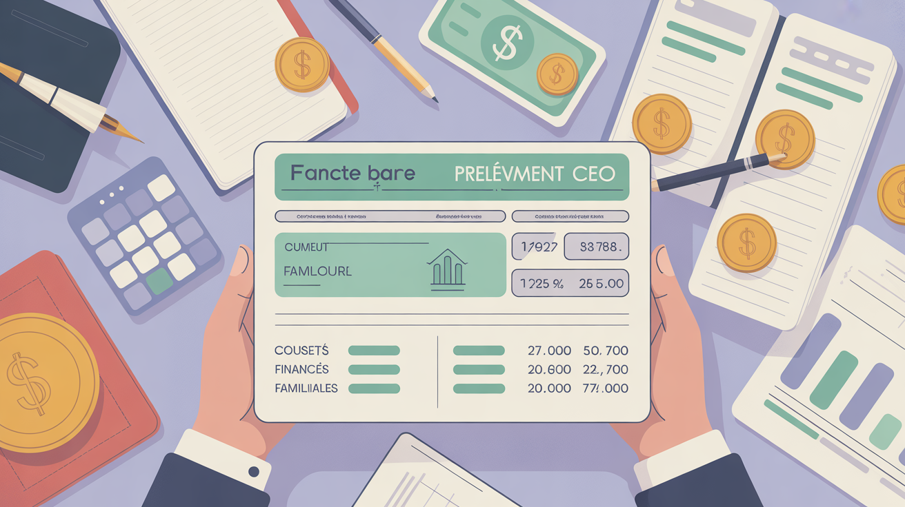 prelevement ceo illustration compte bancaire et gestion finances familiales