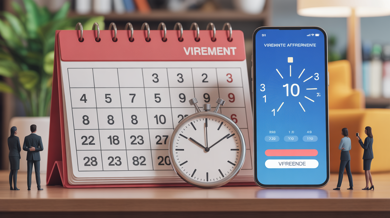 Calendrier virement CAF en attente illustration