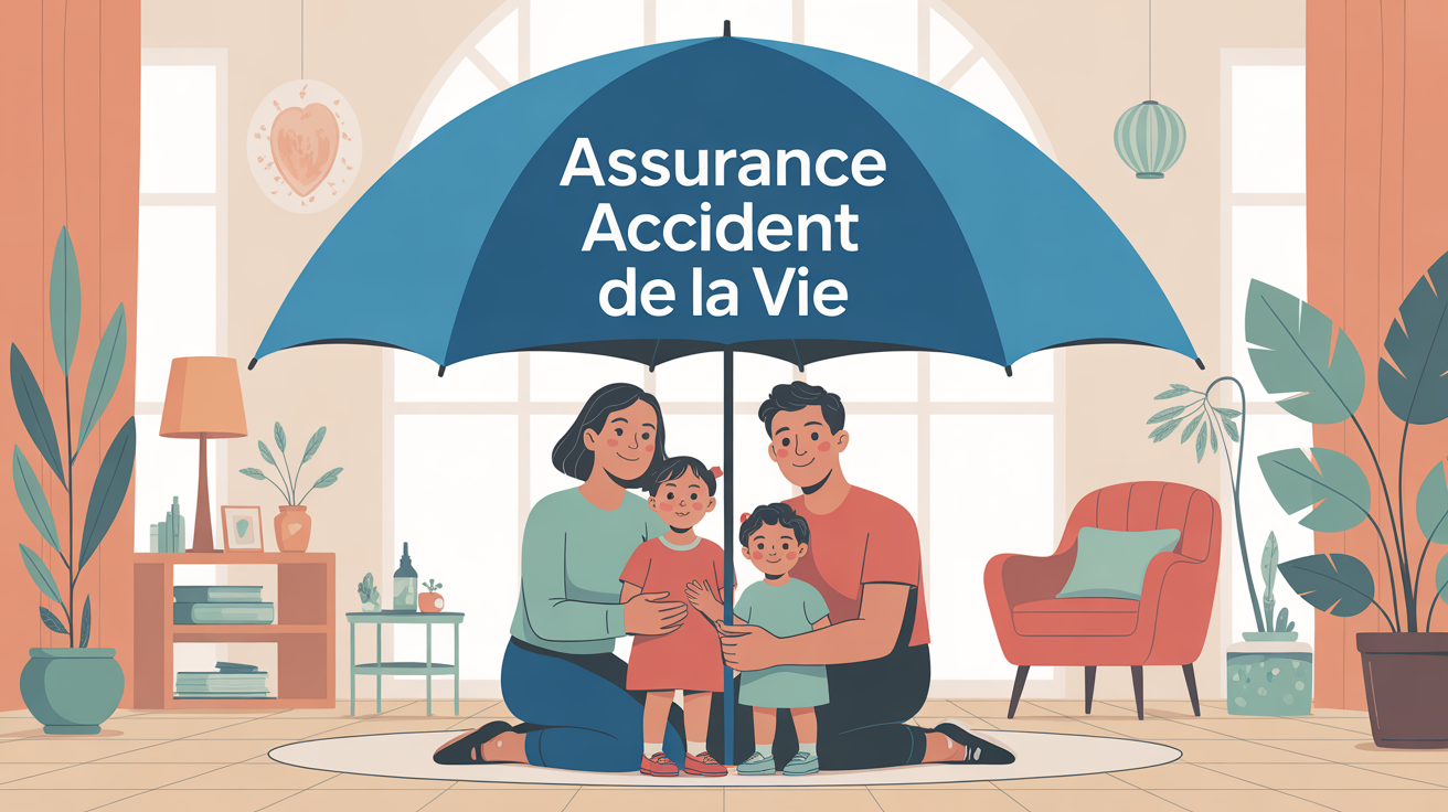 famille protégée sous parapluie assurance accident de la vie