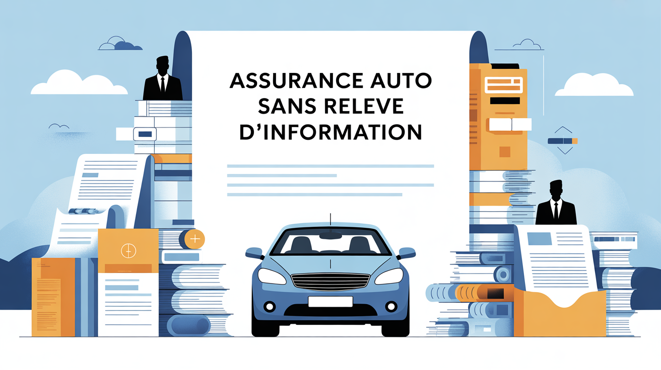 visuel voiture et document assurance auto sans releve d information