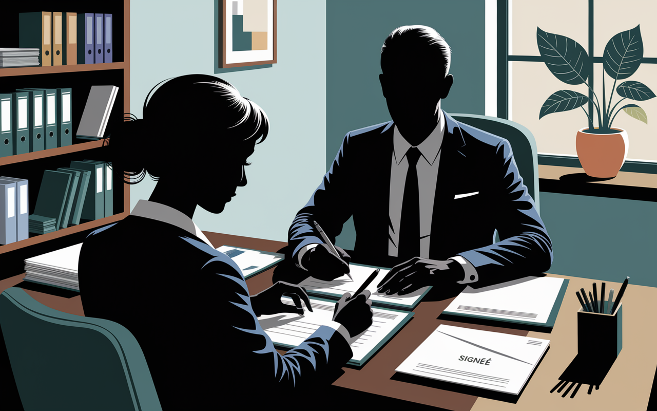 scene bureau cloturer un PEL conseiller banque