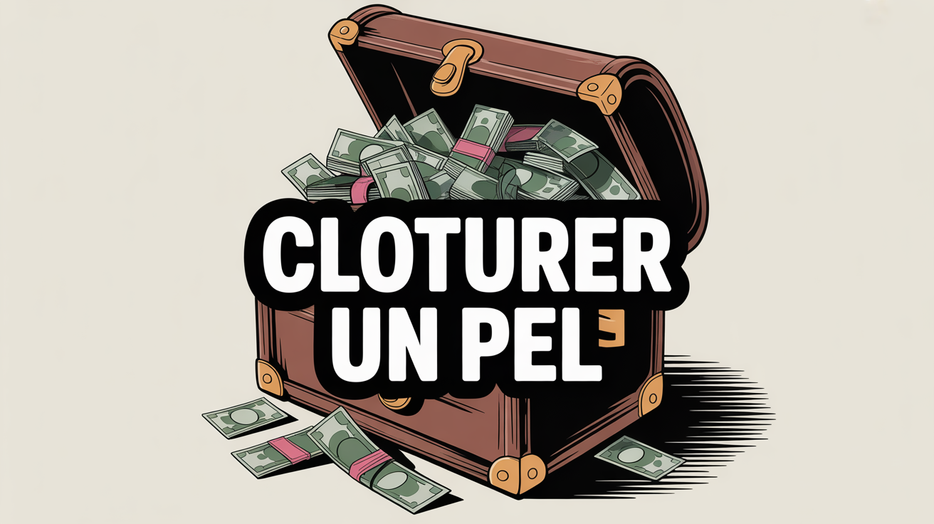 illustration coffre fort ouvert avec billets cloturer un PEL