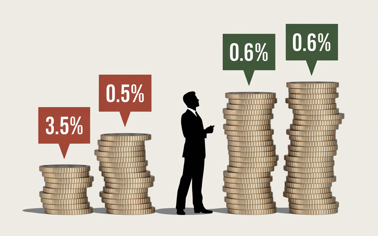 Comparaison graphique pertes frais et gains assurance vie Millevie
