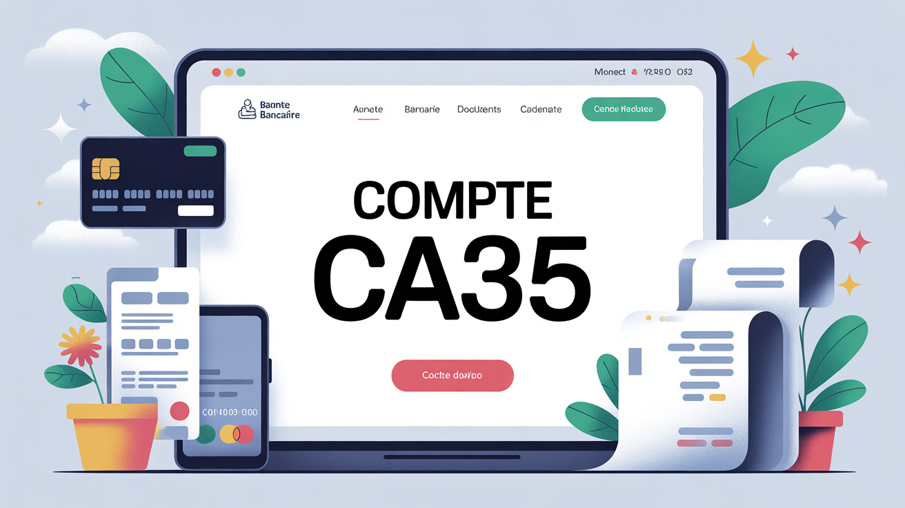 Illustration Compte CA35 page bancaire securisee