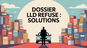 Dossier LLD refuse solutions devant voiture dossiers empilés