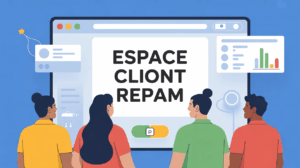 Illustration espace client Repam sur ordinateur