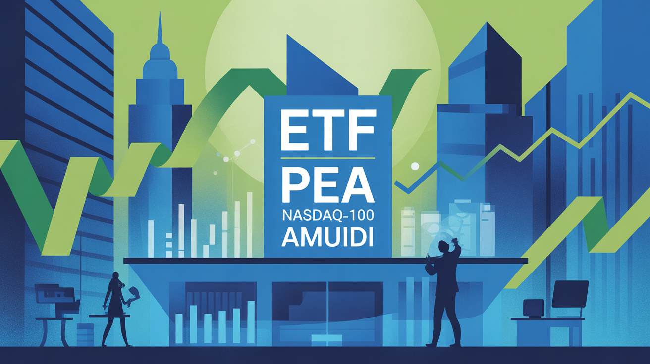 Illustration ETF PEA Nasdaq-100 Amundi marche technologique