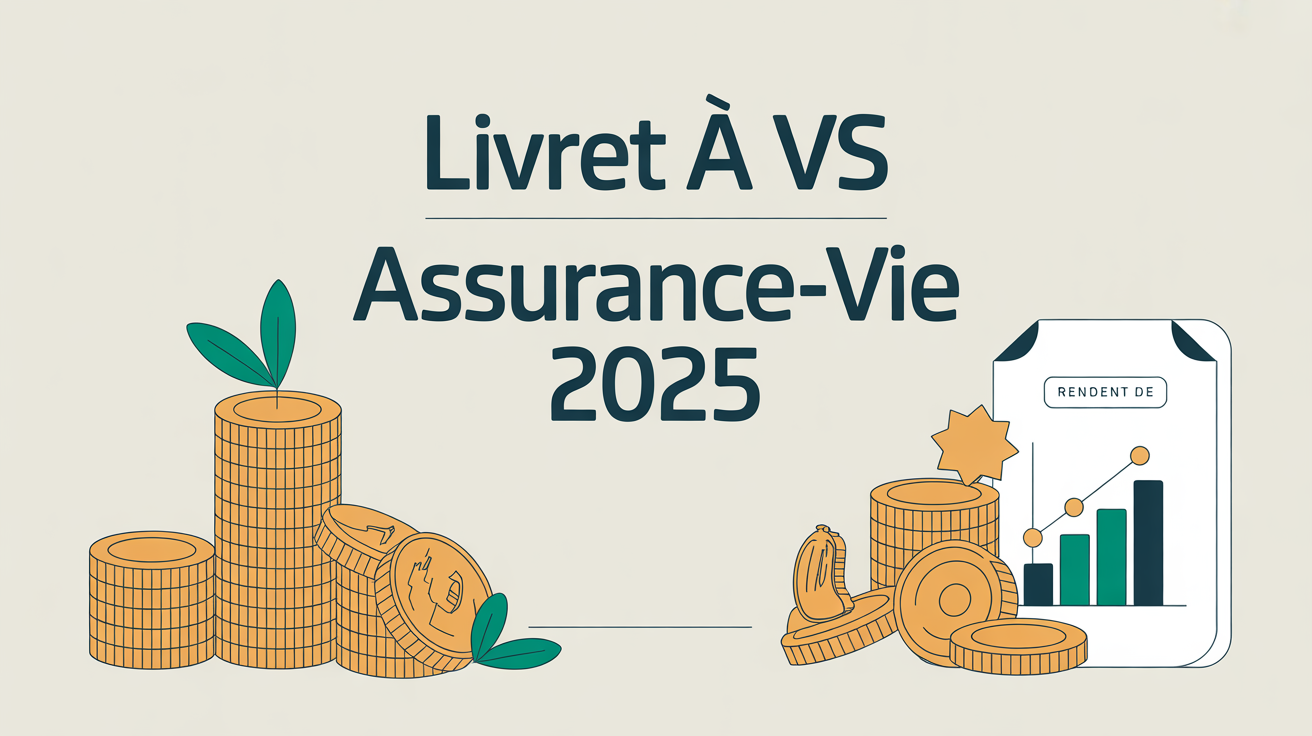 Comparatif visuel Livret A et assurance-vie 2025
