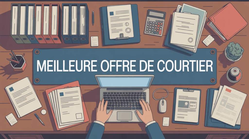 meilleure offre de courtier table de bureau simulation