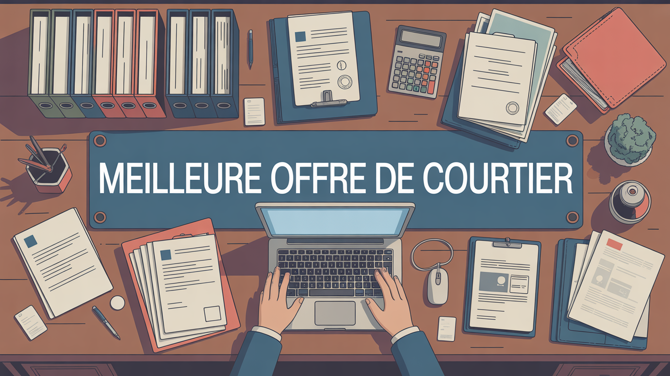 meilleure offre de courtier table de bureau simulation