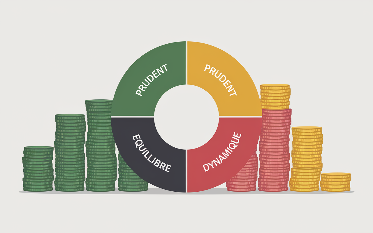 Diagramme optimisation diversification 500 000 euros
