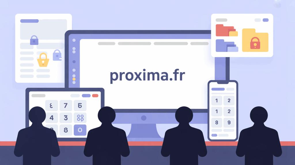 illustration tableau de bord proxima fr sur ecrans