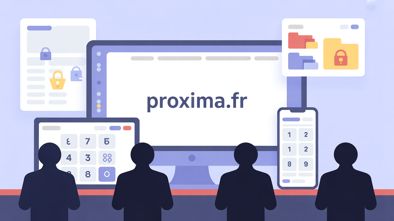 illustration tableau de bord proxima fr sur ecrans