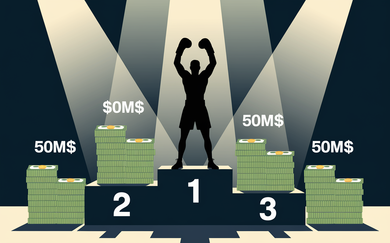 Podium records financiers Mike Tyson 2025 boxeur