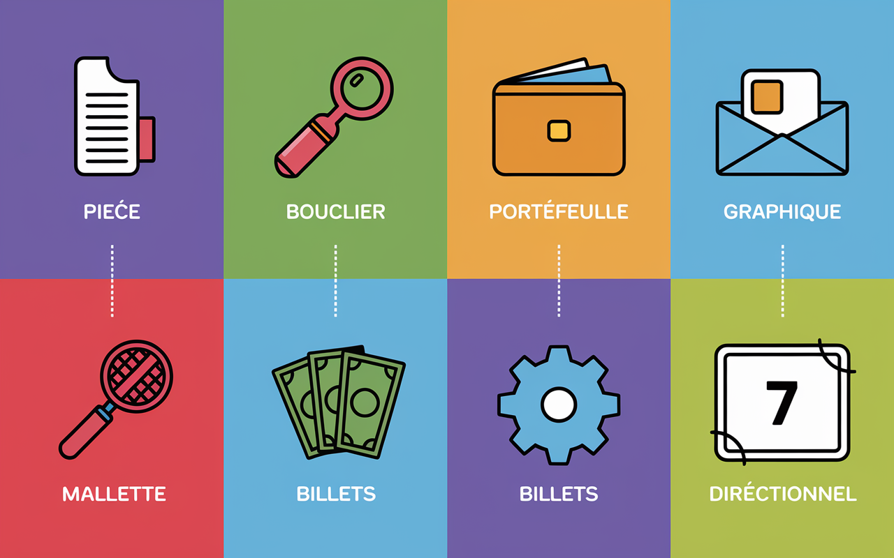 tableau 7 avantages PEA icônes universelles