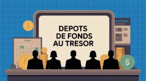 Vue plateforme numerique DFT net depots de fonds Tresor