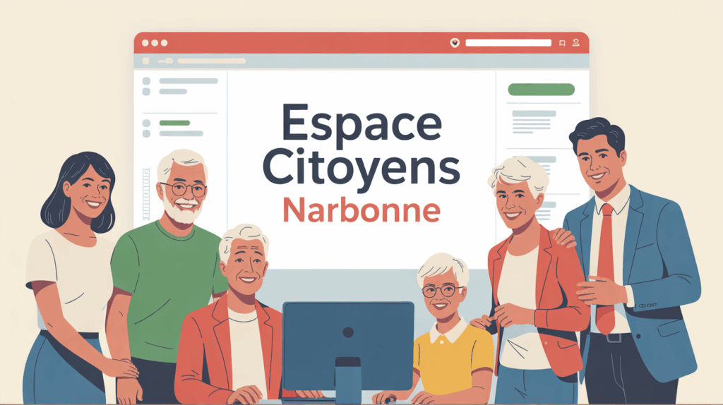 Famille seniors professionnels sur portail Espace Citoyens Narbonne