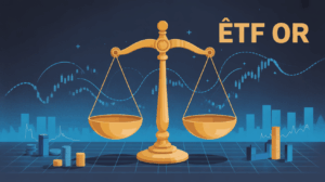 Balance dorée lingots ETF or graphiques modernes