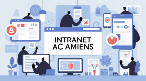 Illustration bureau moderne Intranet AC Amiens