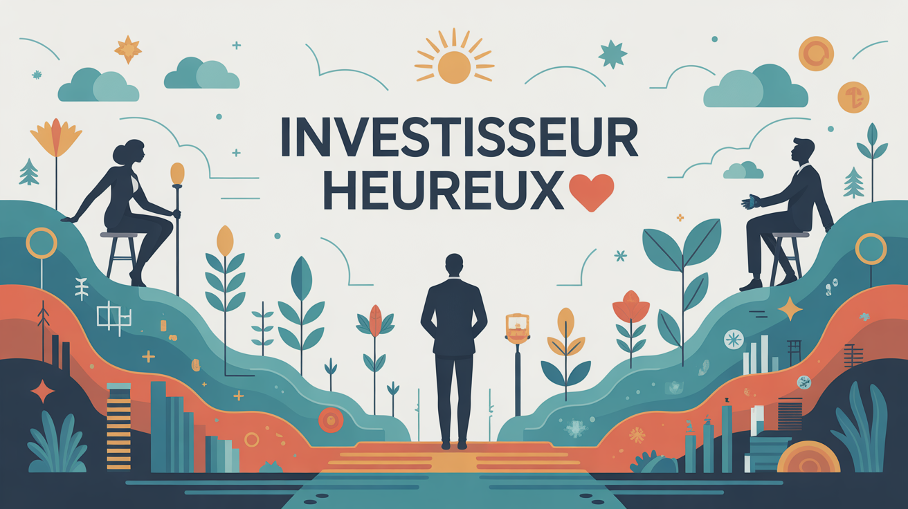 Illustration investisseur heureux bilan patrimonial