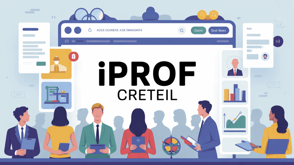 Interface administrative iProf Creteil, tableau de bord enseignant