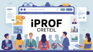 Interface administrative iProf Creteil, tableau de bord enseignant