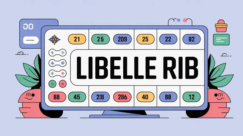 illustration ecran bancaire numerique libelle rib