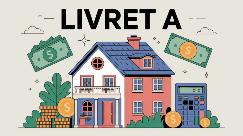 Illustration Livret A et symboles d'epargne