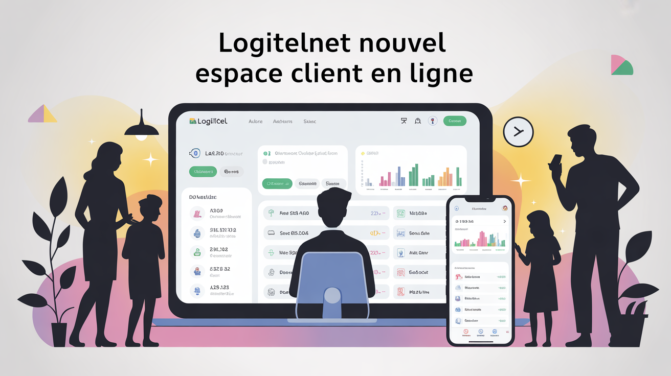 Illustration tableau de bord Logitelnet nouvel espace client SG