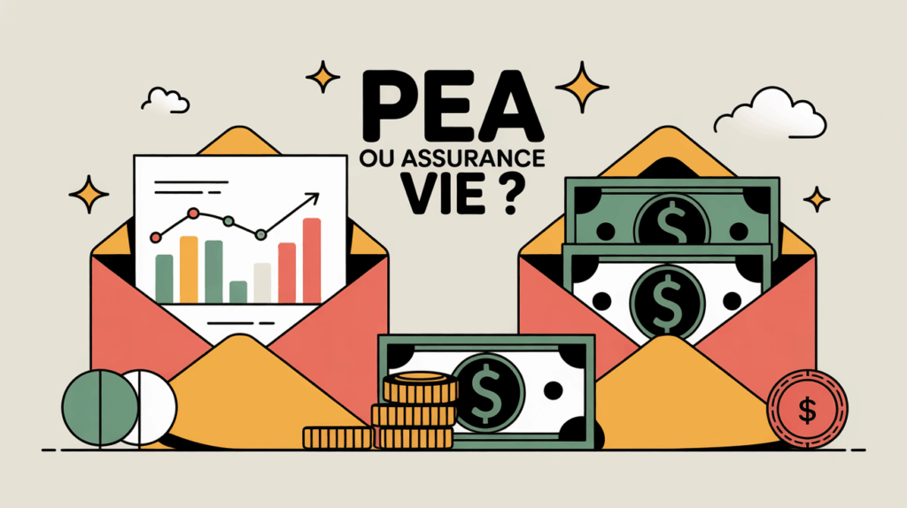 Illustration PEA Assurance Vie comparatif enveloppes finances
