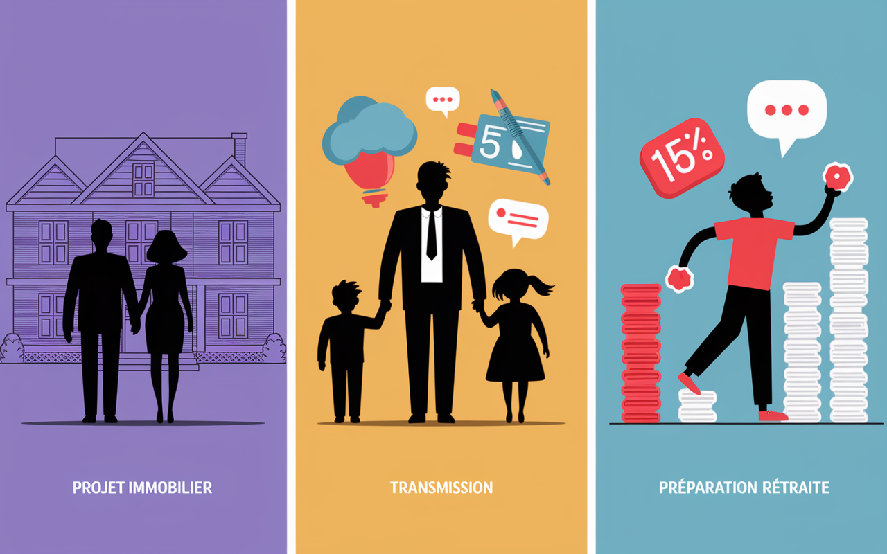 Visuels scenarios PEA Assurance Vie selon profil
