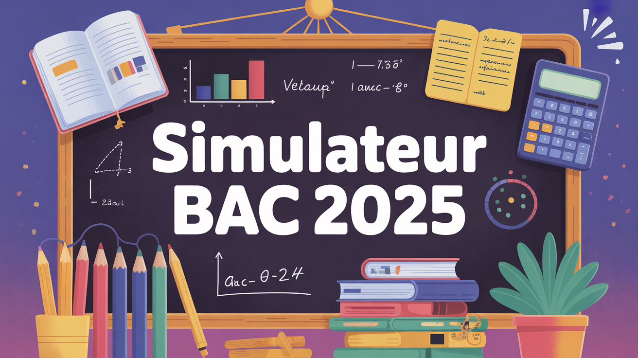 simulateur bac 2025 tableau de bord graphique