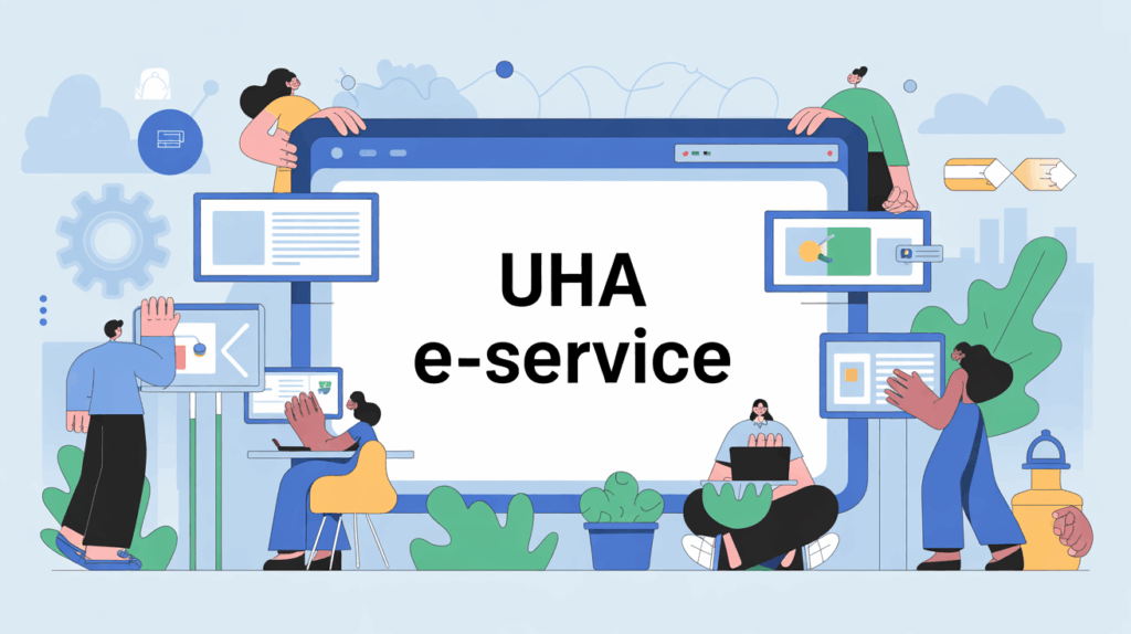 illustration portail UHA e-service sécurisé