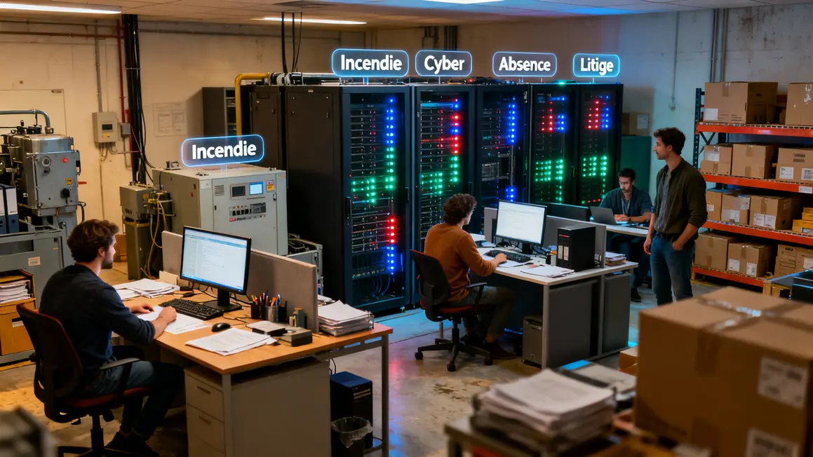 Entreprise coupe risques cyber matériel employés